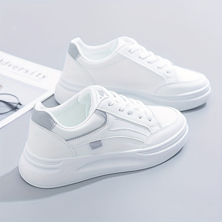Chic hvide sneakers letvægt komfort