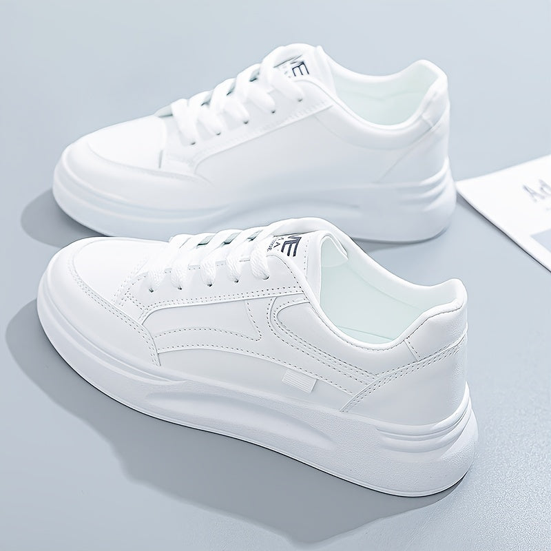 Chic hvide sneakers letvægt komfort