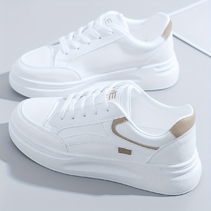 Chic hvide sneakers letvægt komfort