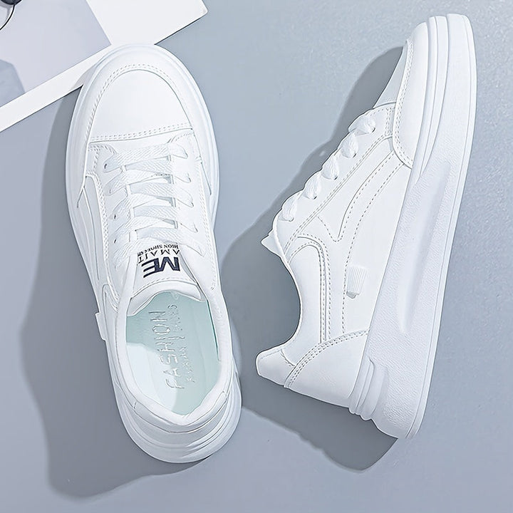 Chic hvide sneakers letvægt komfort