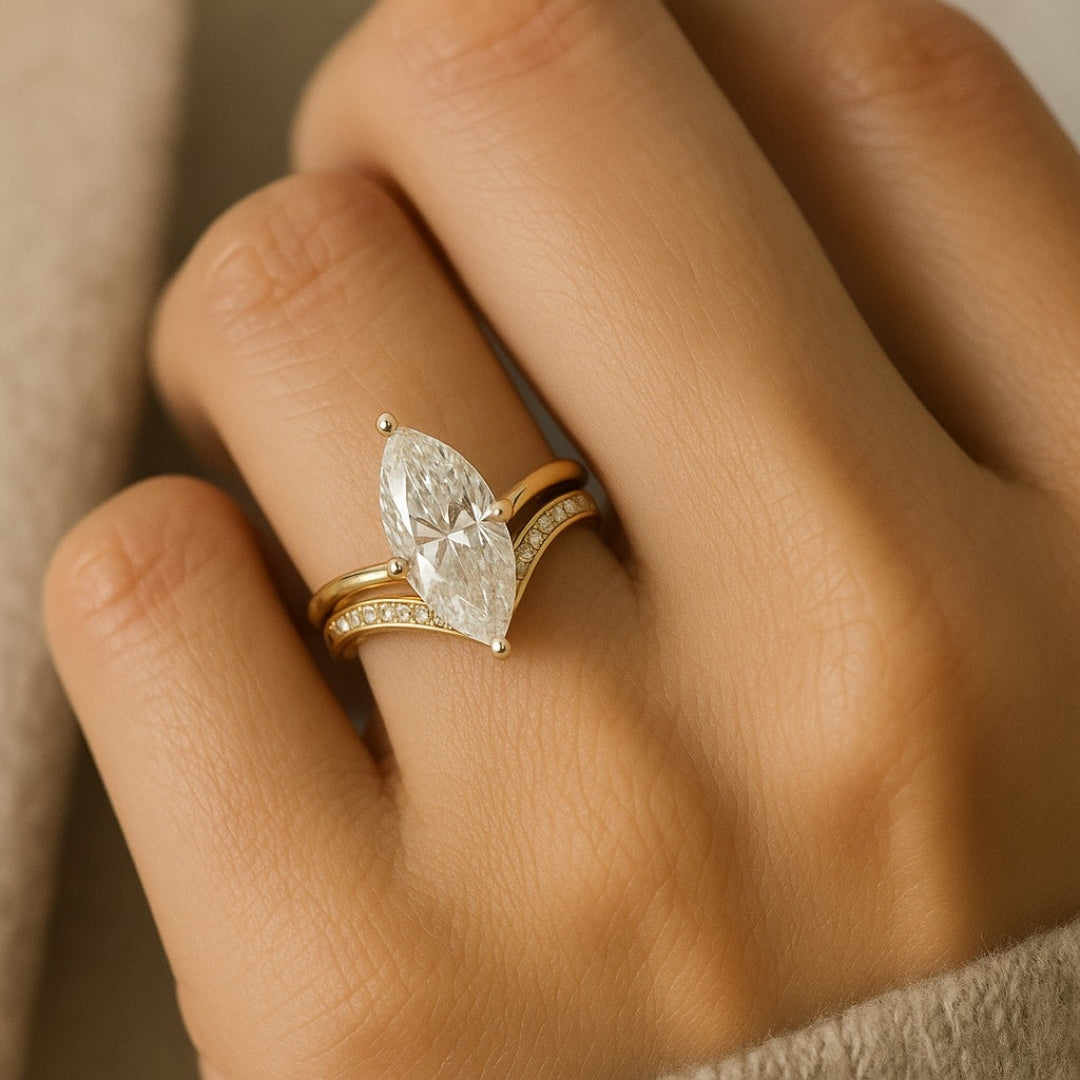 Drop Crown Guld Ring