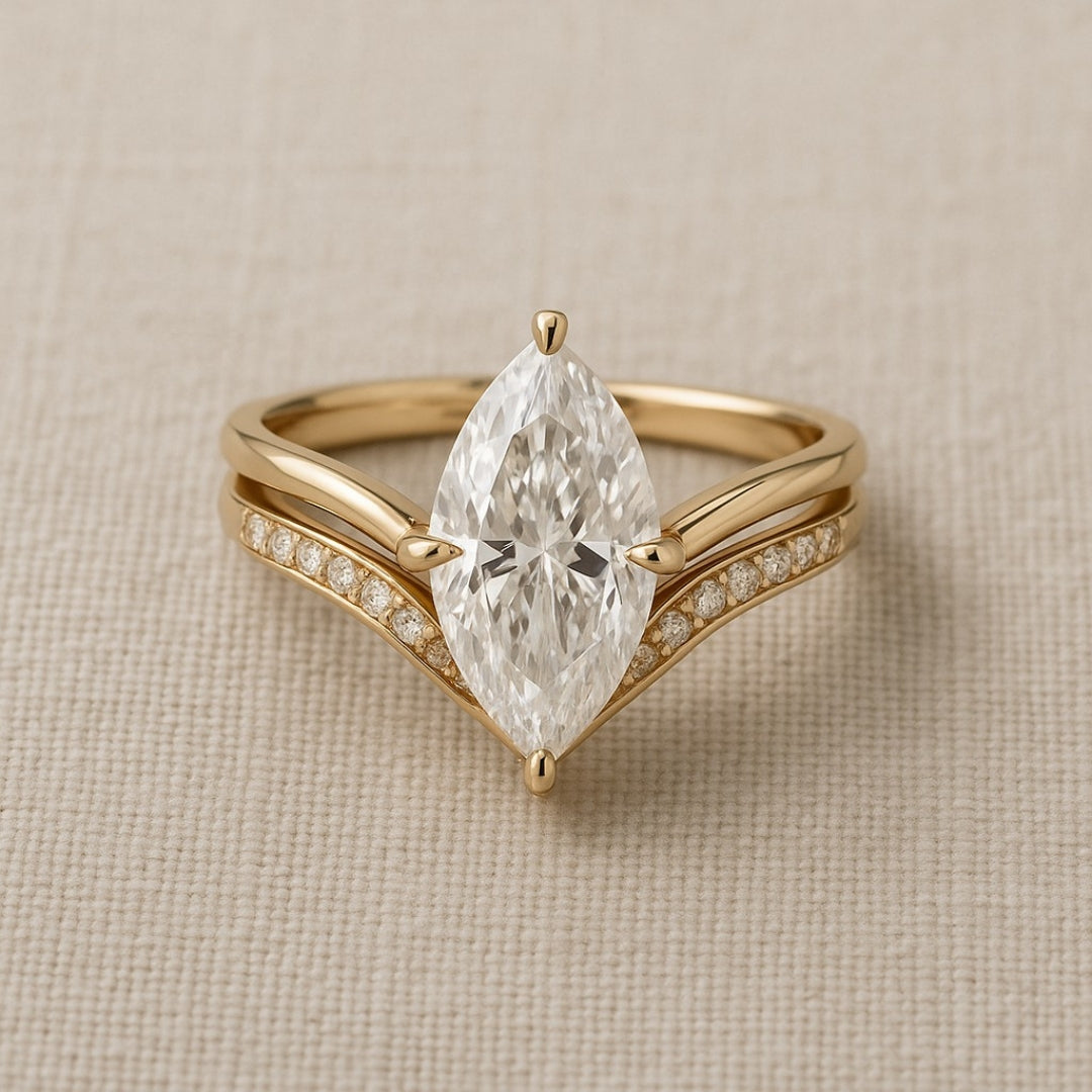 Drop Crown Guld Ring