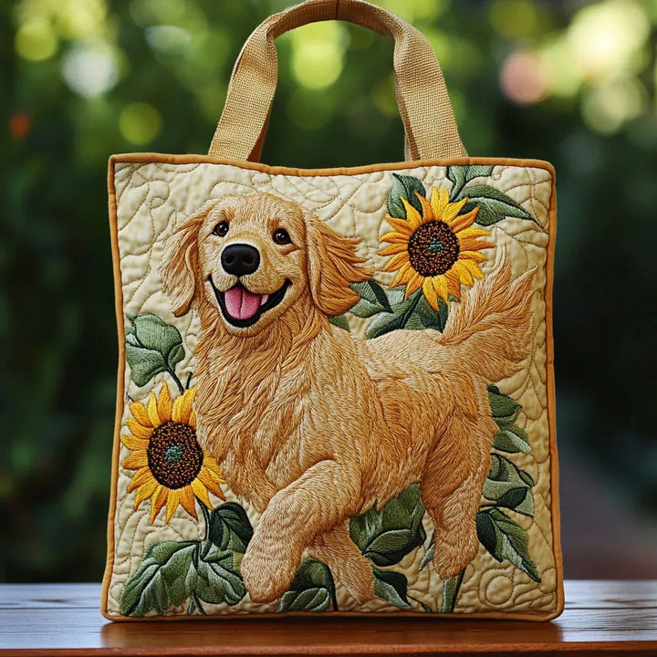 Gabi | Gesteppet Tragetaske med Motiv Golden Retriever