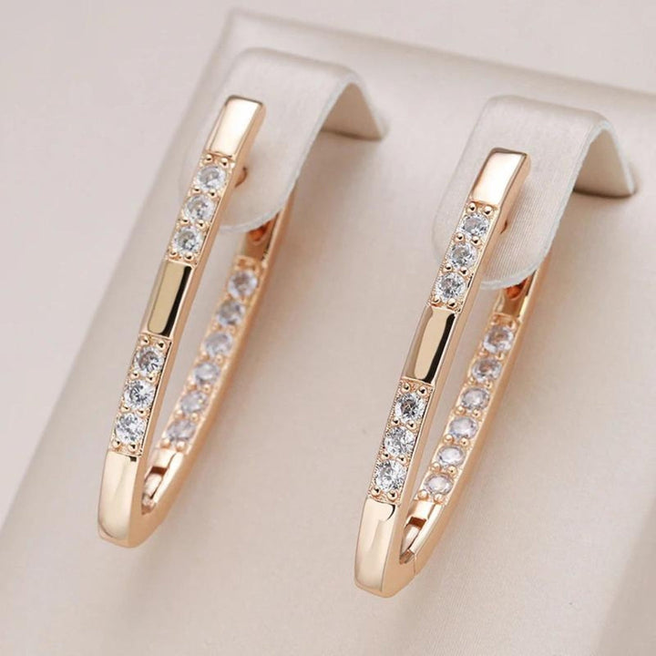 Sylvia Elegant Zirconia Øreringe