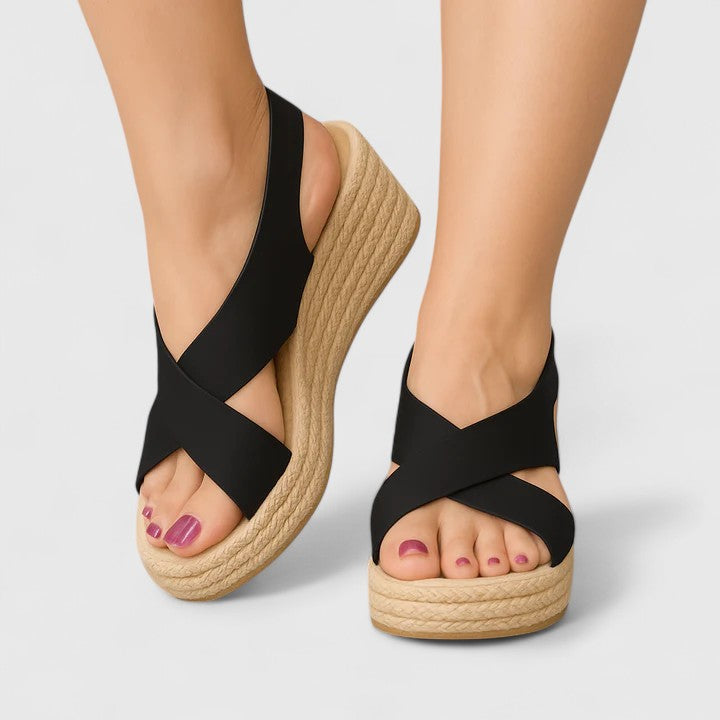 Bellany - Krydsede Vedge Sandaler