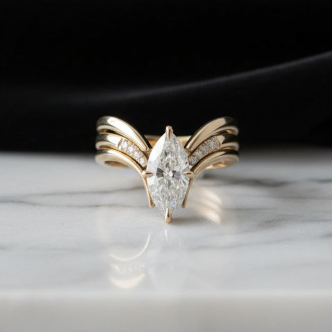 Drop Crown Guld Ring