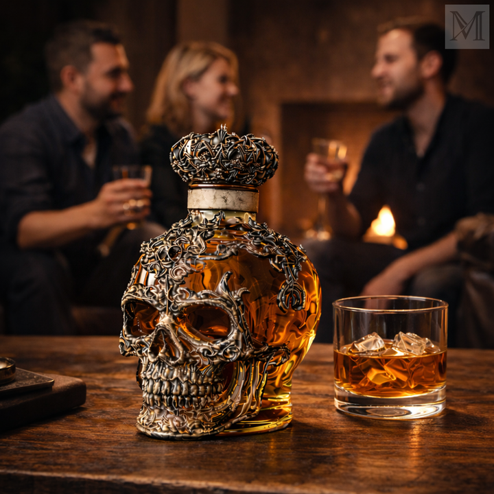 Karafka til whisky - Dødskalleudgave