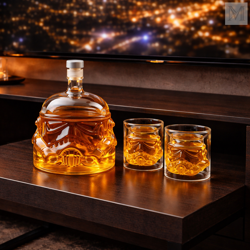 Karafka til whisky - Sæt med karaffel og glas