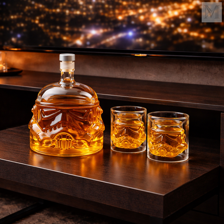 Karafka til whisky - Sæt med karaffel og glas