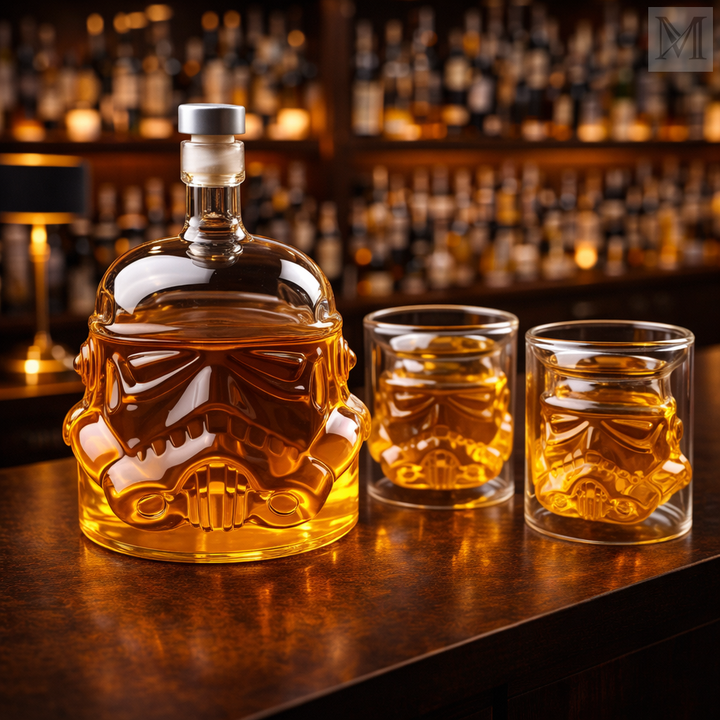 Karafka til whisky - Sæt med karaffel og glas
