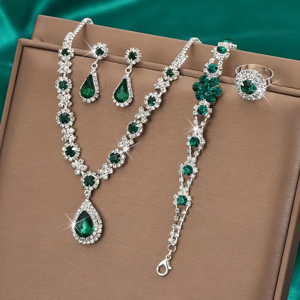 Smykkesæt Adriana Lysandra | Hvidguld