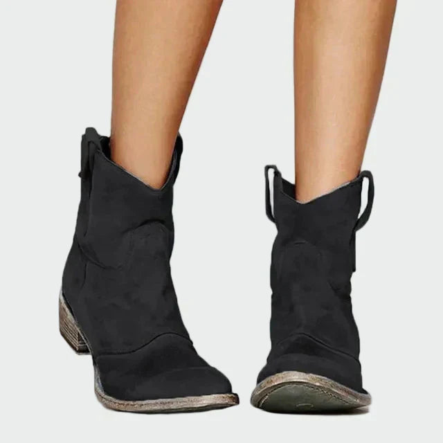 Sára - Retro-Støvler i Cowboy-Stil