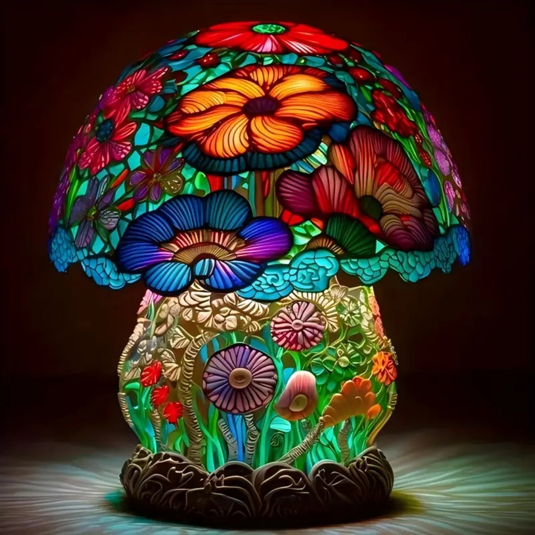 Frosted Mushroom Lampe