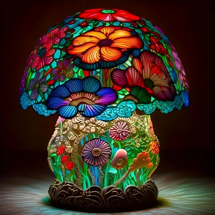 Frosted Mushroom Lampe