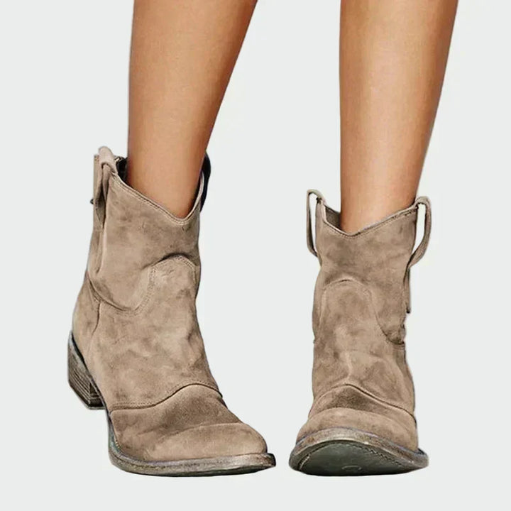 Sára - Retro-Støvler i Cowboy-Stil