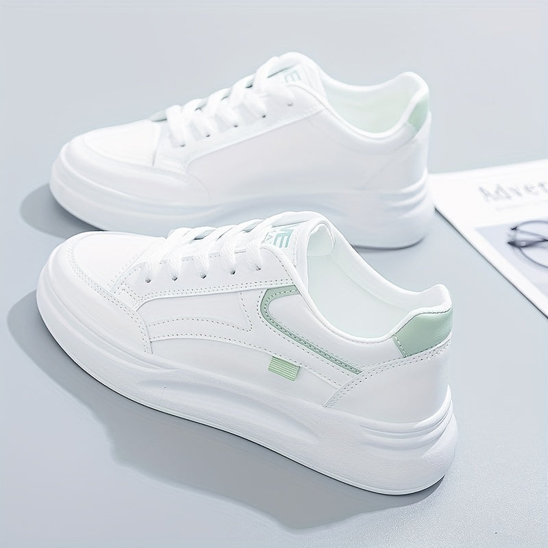 Chic hvide sneakers letvægt komfort