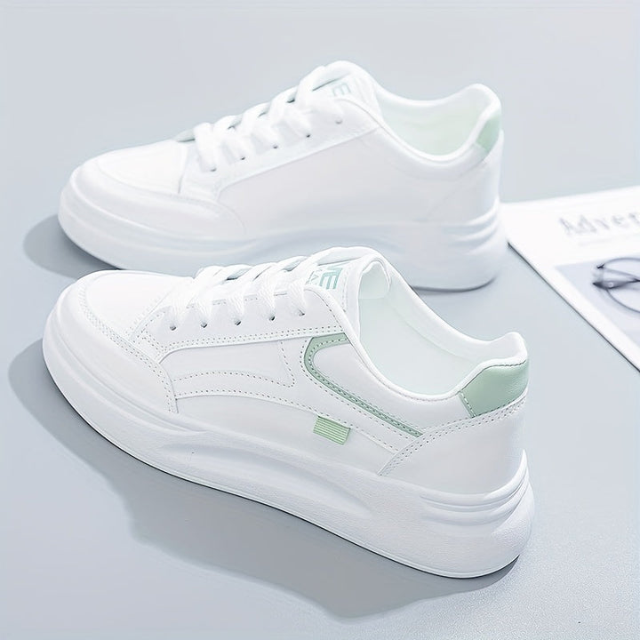 Chic hvide sneakers letvægt komfort
