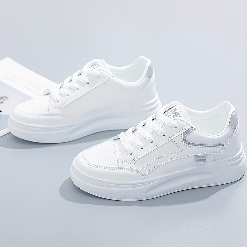 Chic hvide sneakers letvægt komfort