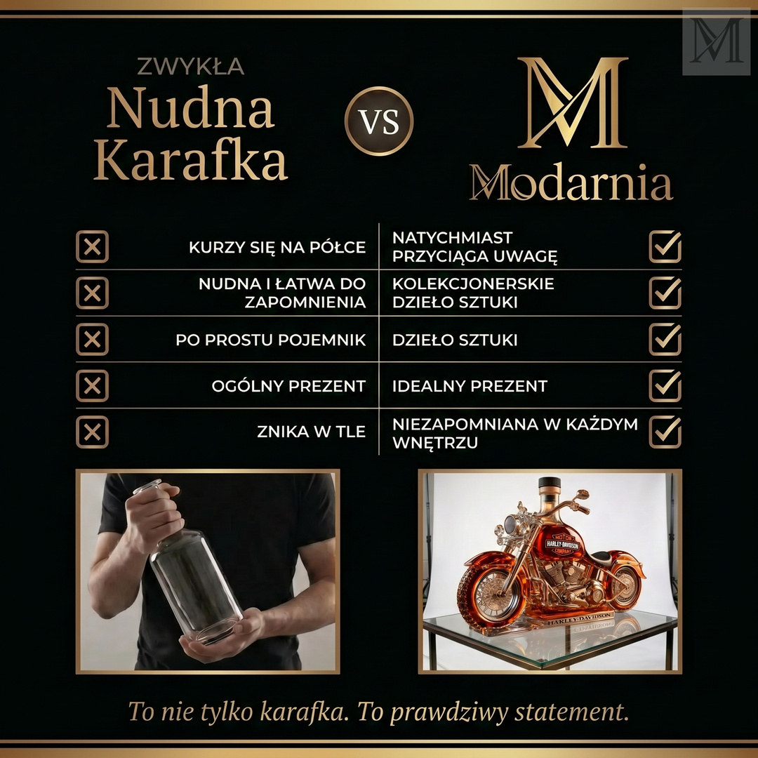 Karafka til whisky - Harley-Davidson Udgave
