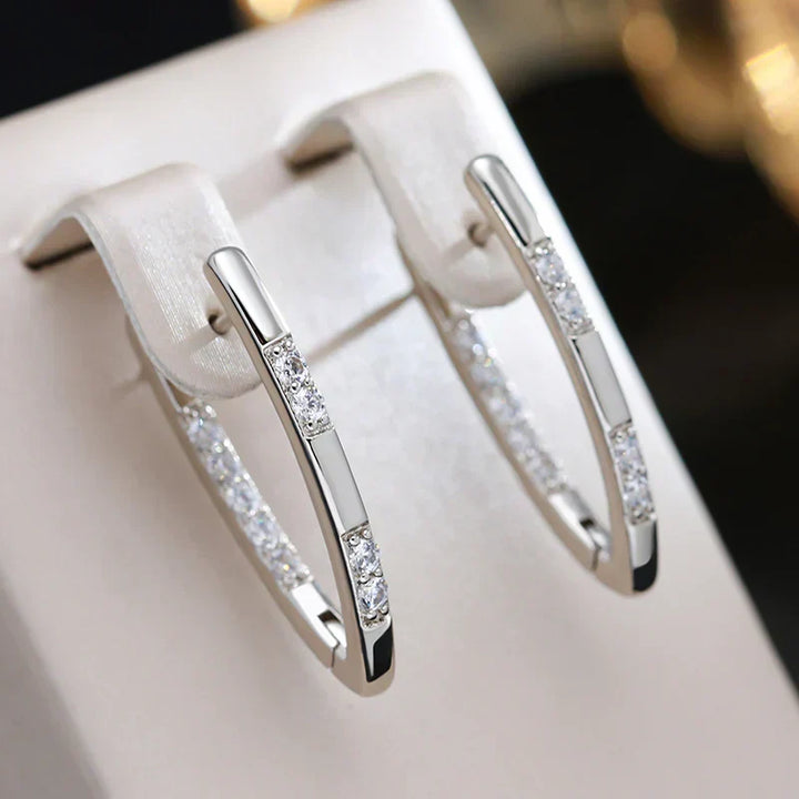 Sylvia Elegant Zirconia Øreringe