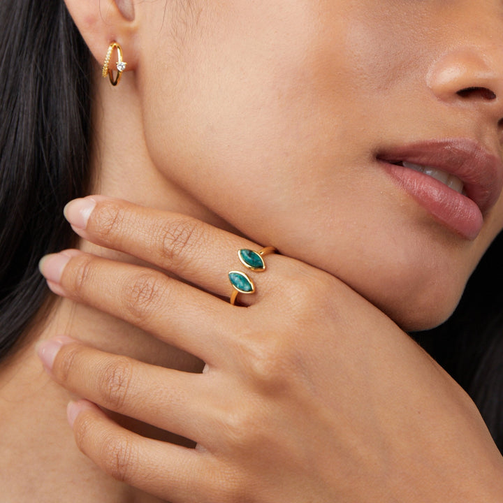 Luxe - Grøn Wrap Ring