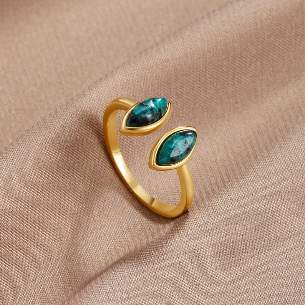 Luxe - Grøn Wrap Ring