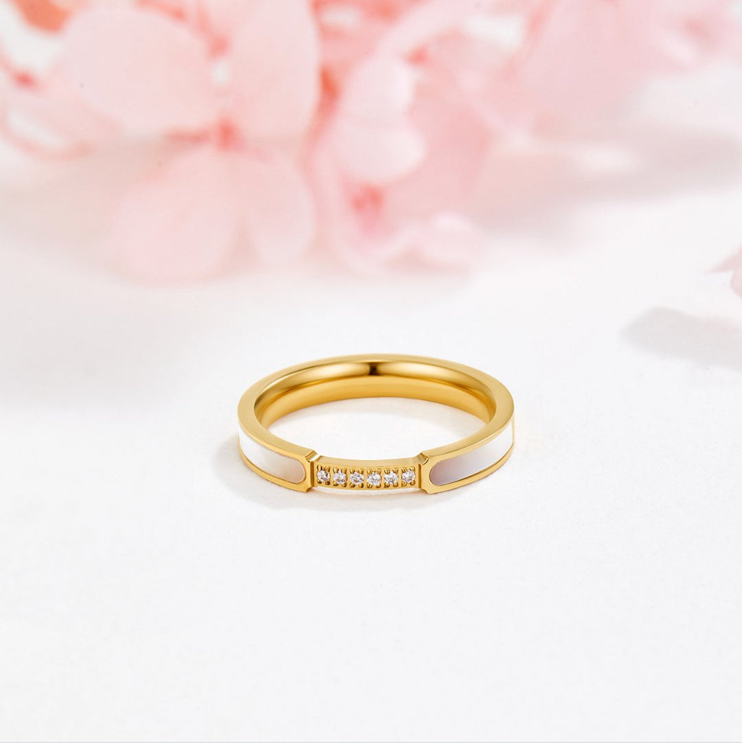 Unity - Perle & Krystal Ring