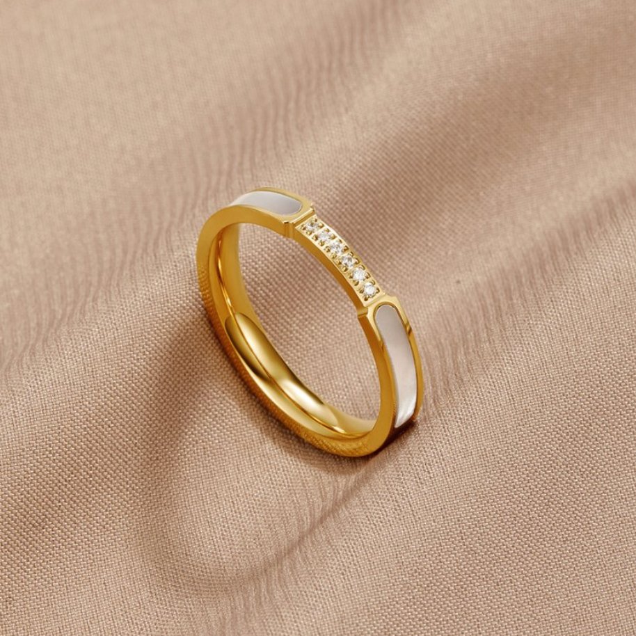 Unity - Perle & Krystal Ring
